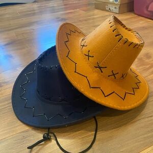 Kids Cowboy Hat Set - Black and Brown